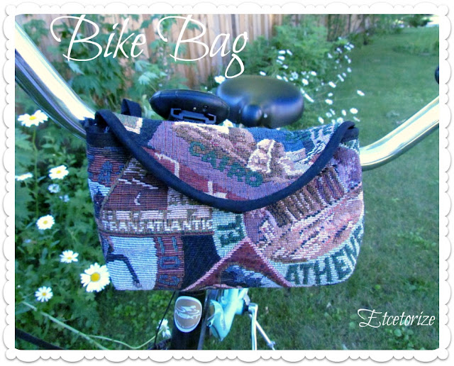 DIY Bike Bag, How to make a bike bag, DIY Bike Basket, Easy sewing project