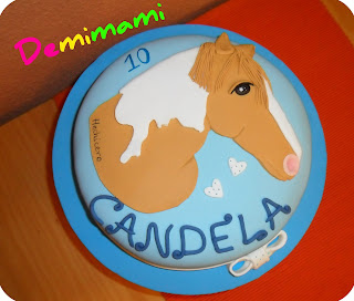 tarta fondant caballo