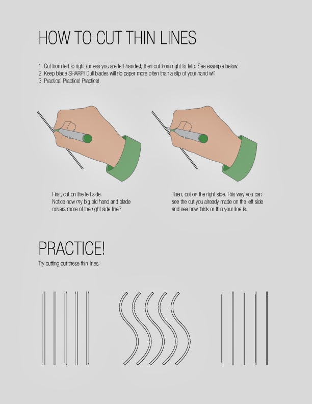 Scherenschnitte Frequently Asked Friday How to Cut Thin Lines