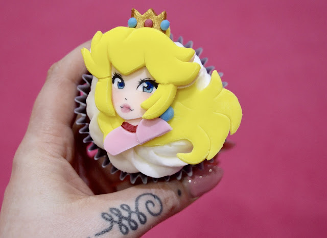 Princess Peach Mario Kart Cupcakes