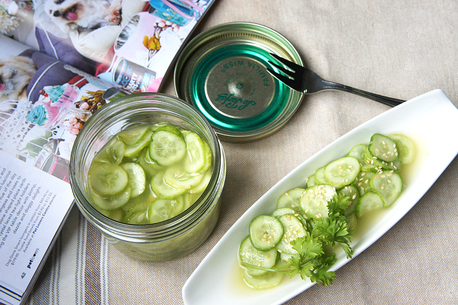 Say My Kitchen Wasabi and Vinegar Pickled Cucumbers 芥末酸黄瓜片