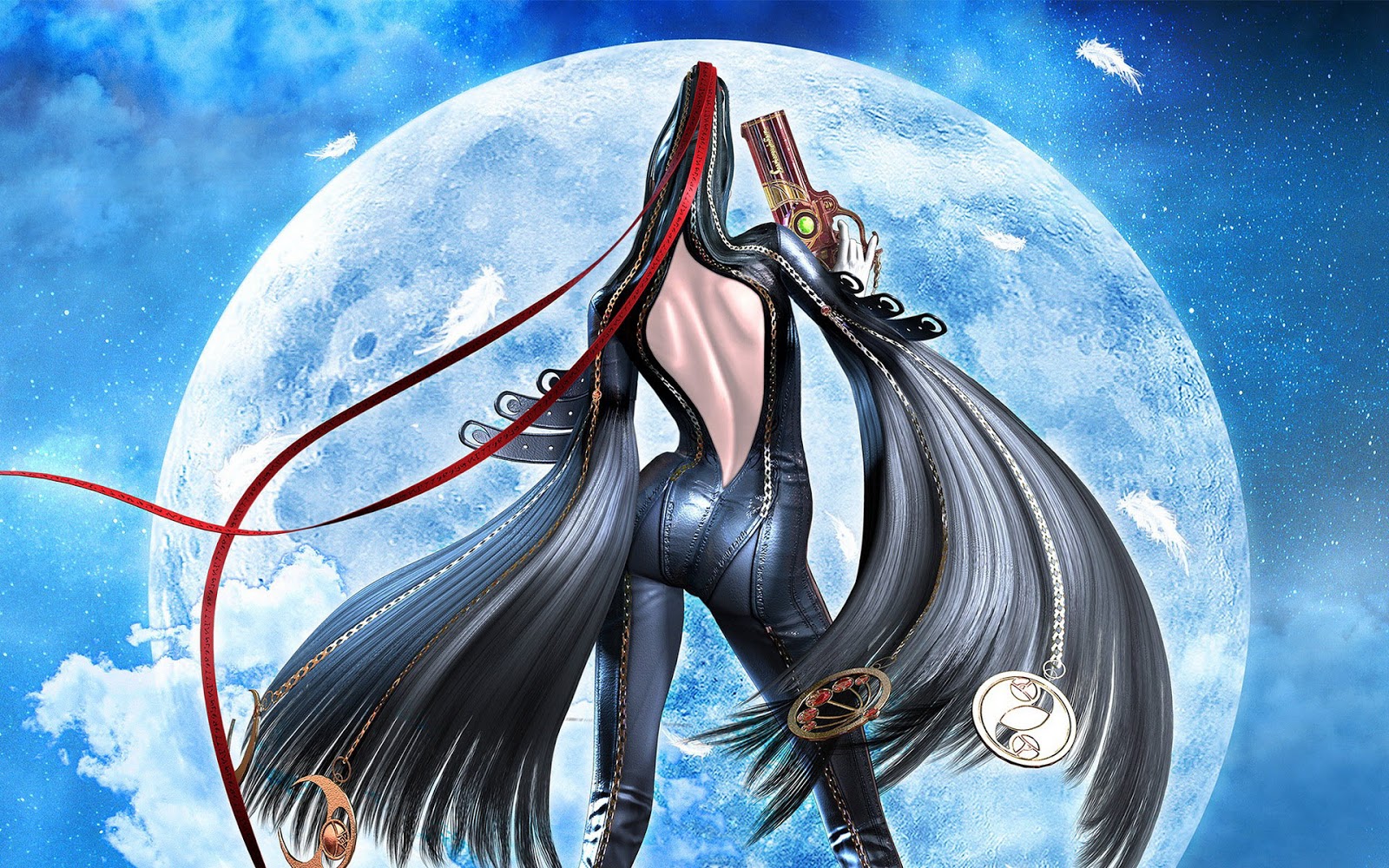 1 Casal Nerd: Wallpapers de Bayonetta - Porque vestido de cabelo é o