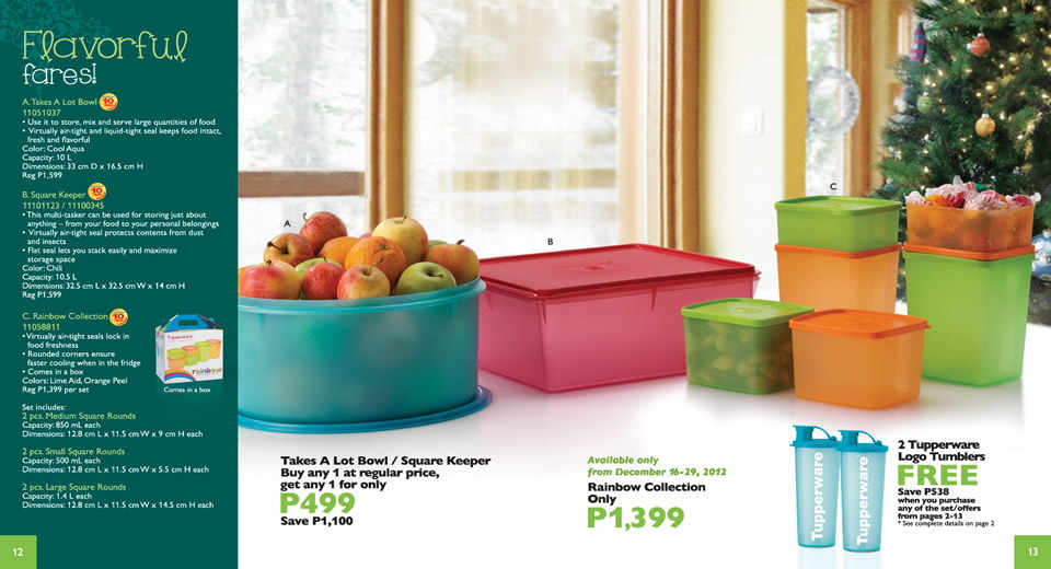 My Tupperware Catalog Tupperware Monthly Brochure December 2012