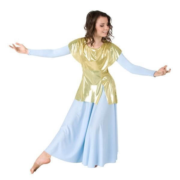 roupa de dança gospel branca