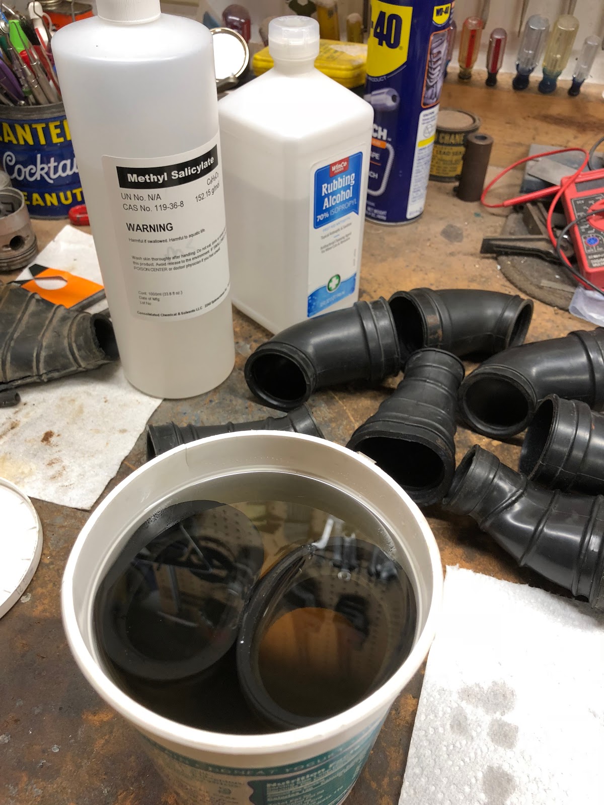 A Way to Soften Up Old Rubber CT90 Motorcycle Parts That Works Well