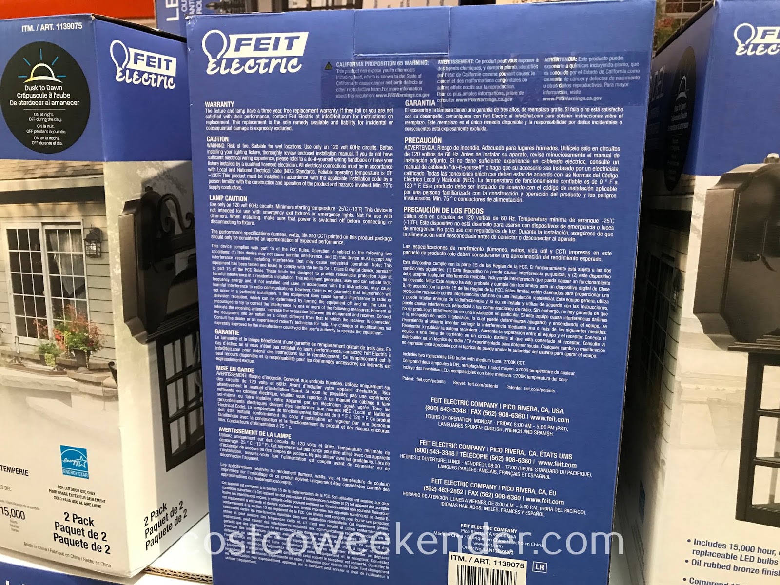 Feit LED Outdoor Coach Lanterns (2 pack) Costco Weekender