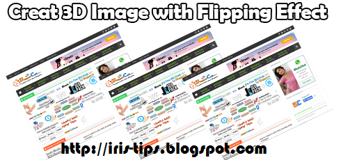 3D Flip Effect Image in Blogger