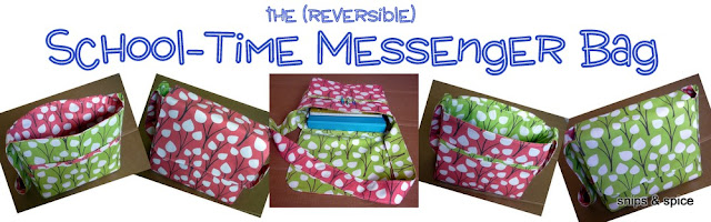 Sewing tutorial for making a reversible messenger bag