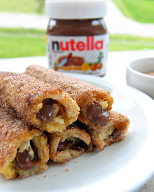 nutella french toast rolls