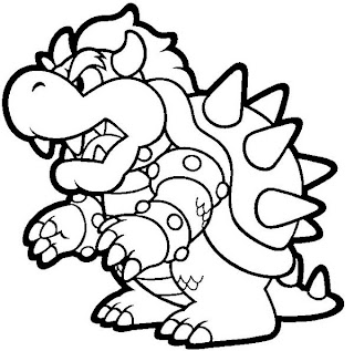 Mario Coloring Sheets on Colorindo E Desenhando  Super Mario Para Colorir