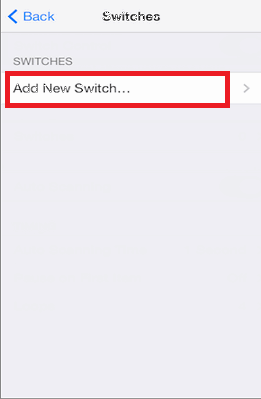 Add New Switch