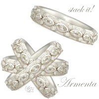 Brilliant Luxury goes instram by emmy_de_ ♦ Armenta New World Lacy Eternity Stacking Ring