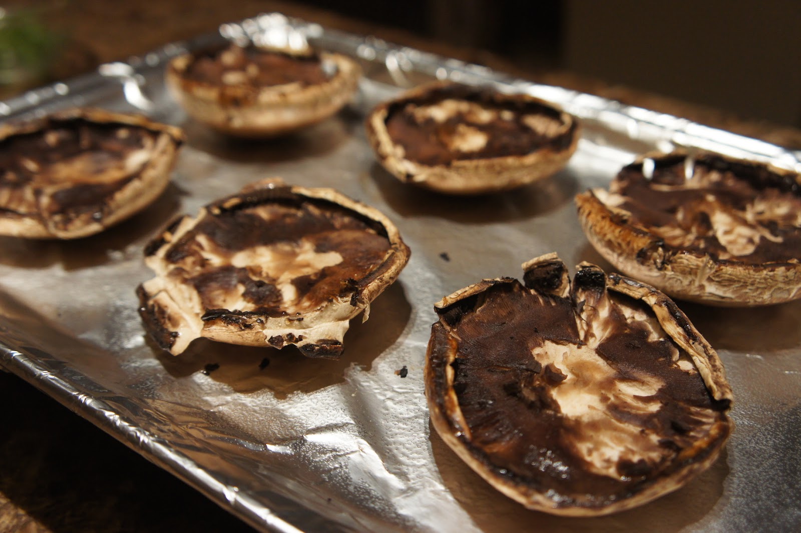 Say My Kitchen Grilled Stuffed Portobello with Fresh Tomatoes, Herbs