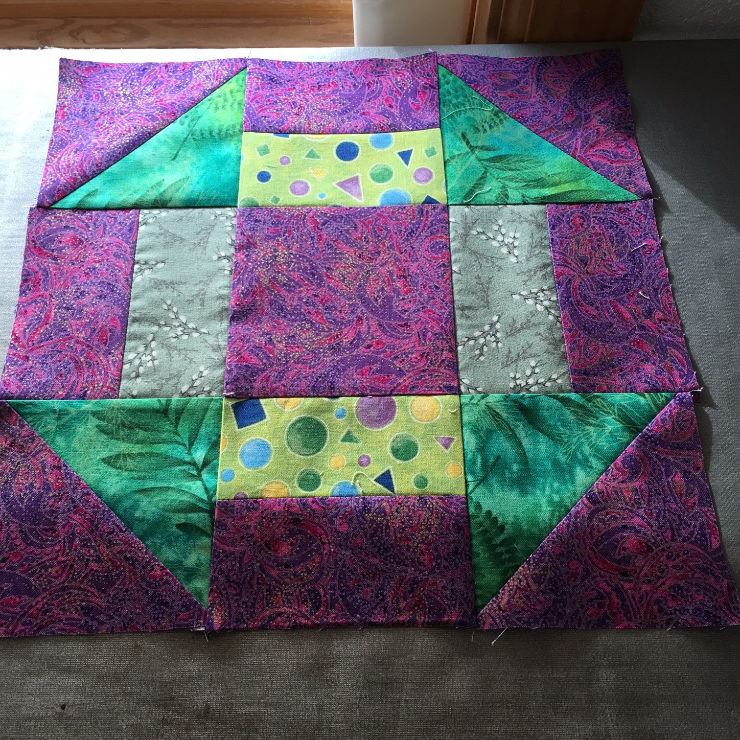 Alycia Quilts Quiltygirl Rainbow Scrap Challenge Sea Green/Teal