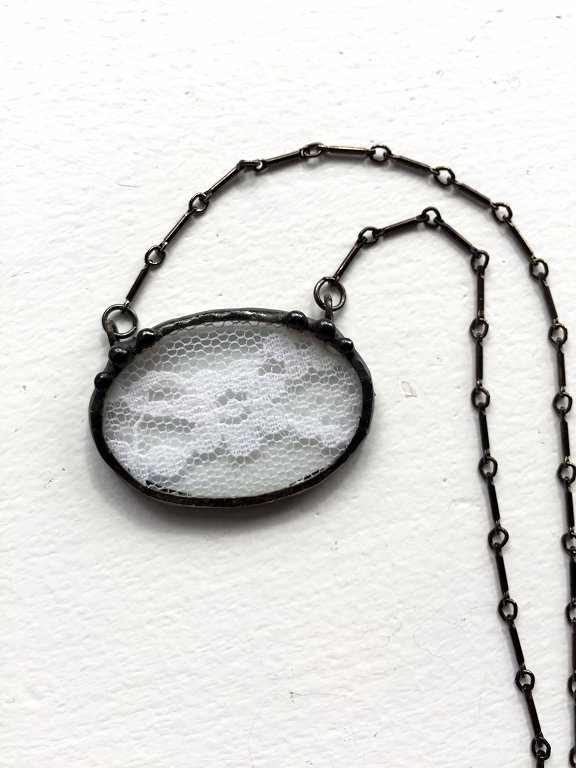  Antique lace jewelry by Laura Beth Love, Dishfunctional Designs