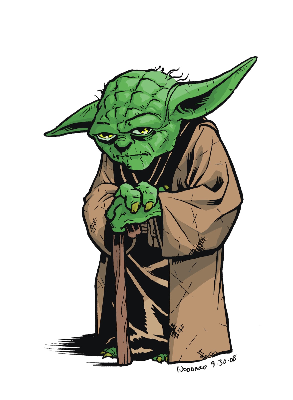 Hello, my name is Moe Scribblez: Yoda Colors