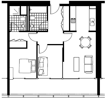 2 Bedroom Apartment Layouts