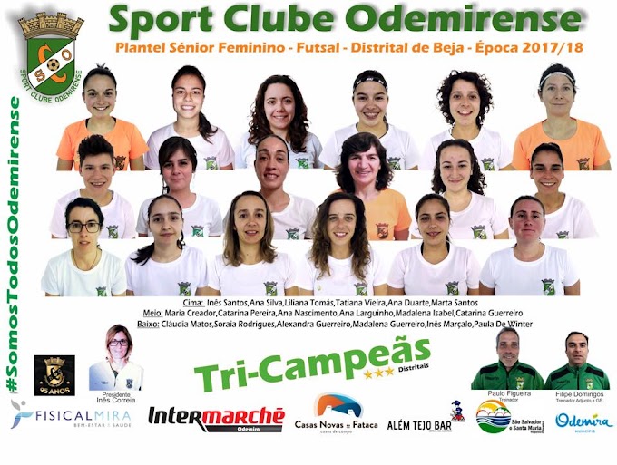 |CD Futsal Fem.| SC Odemirense conquista "tri-campeonato"!