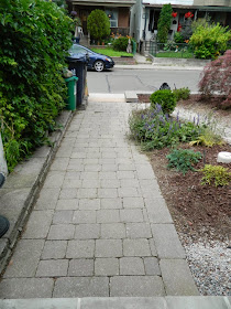 Paul Jung Gardening Services Toronto Leslieville garden cleanup front path after
