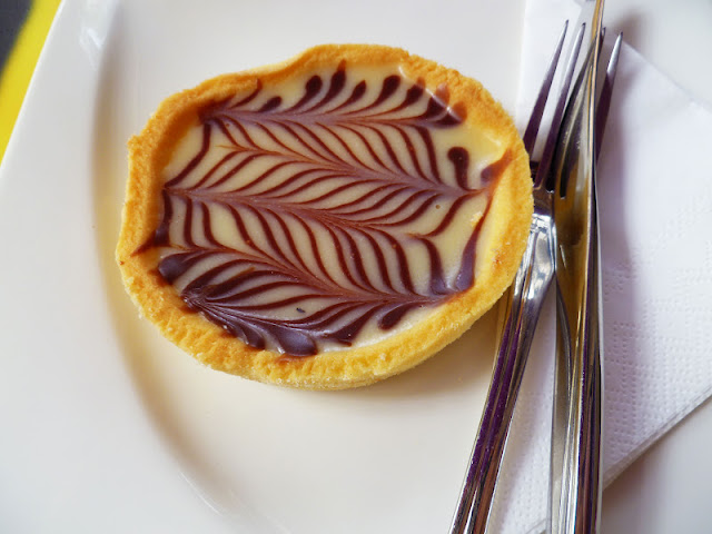 white chocolate tart