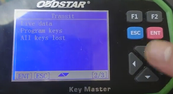 Select Program keys