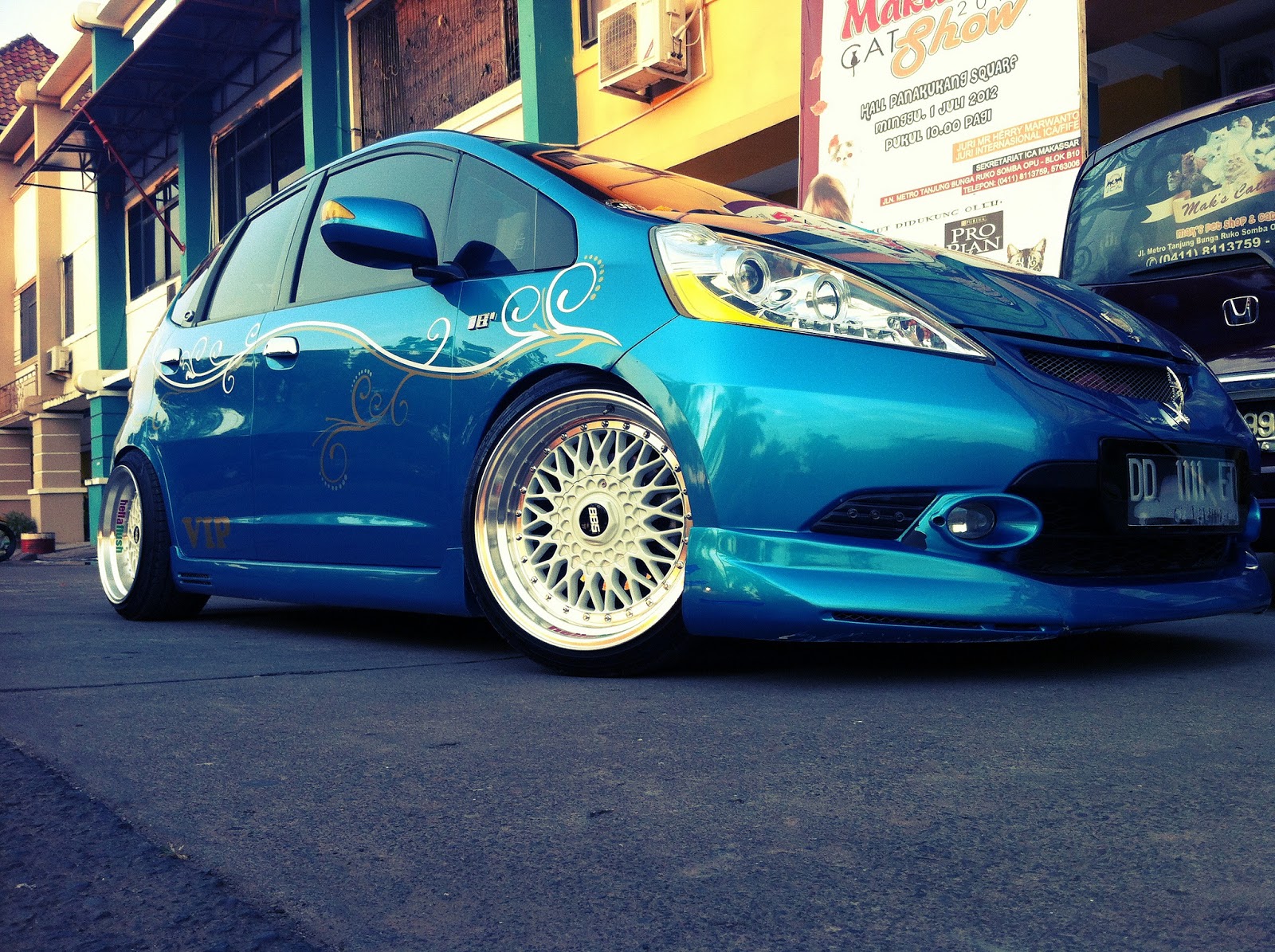 Modifikasi Mobil Ceper New Honda Jazz Warna Cobalt Blue All Modify