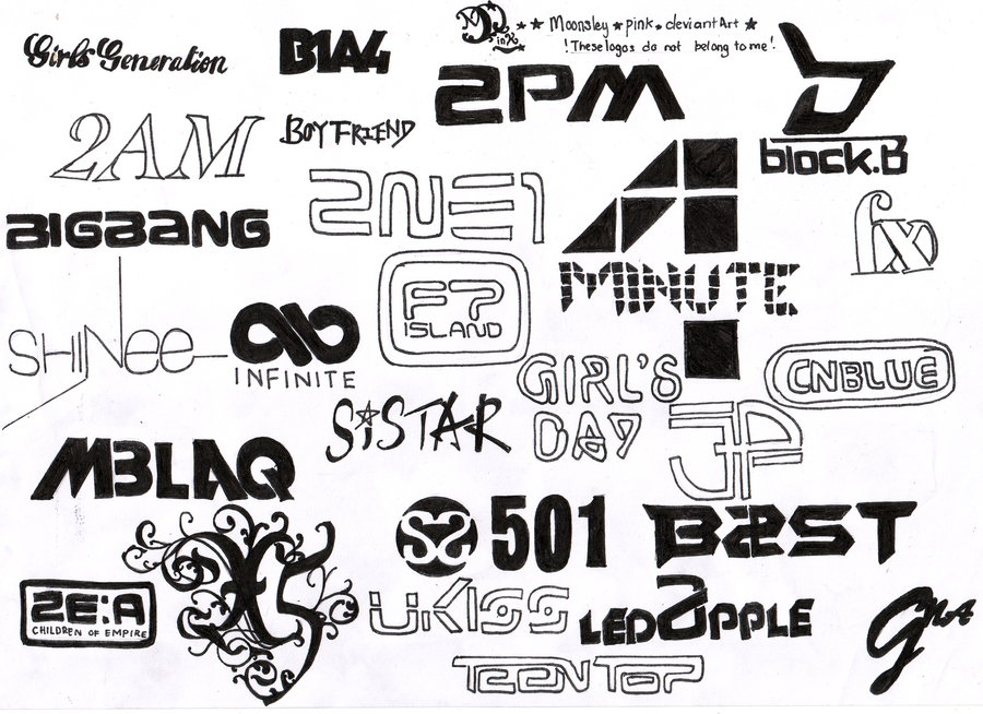 The Start and the End.: Kpop Logos, they’re pretty cool.