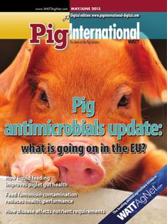 Pig International. Nutrition and health for profitable pig production 2013-03 - May & June 2013 | ISSN 0191-8834 | TRUE PDF | Bimestrale | Professionisti | Distribuzione | Tecnologia | Mangimi | Suini
Pig International  is distributed in 144 countries worldwide to qualified pig industry professionals. Each issue covers nutrition, animal health issues, feed procurement and how producers can be profitable in the world pork market.