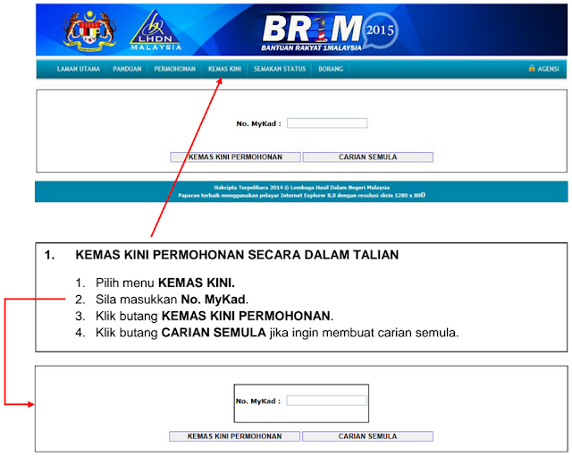 Check Status Br1m 1malaysia - Apr Contoh
