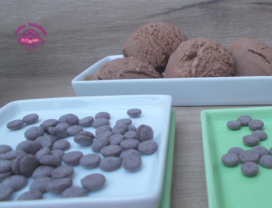 Helado de chocolate casero
