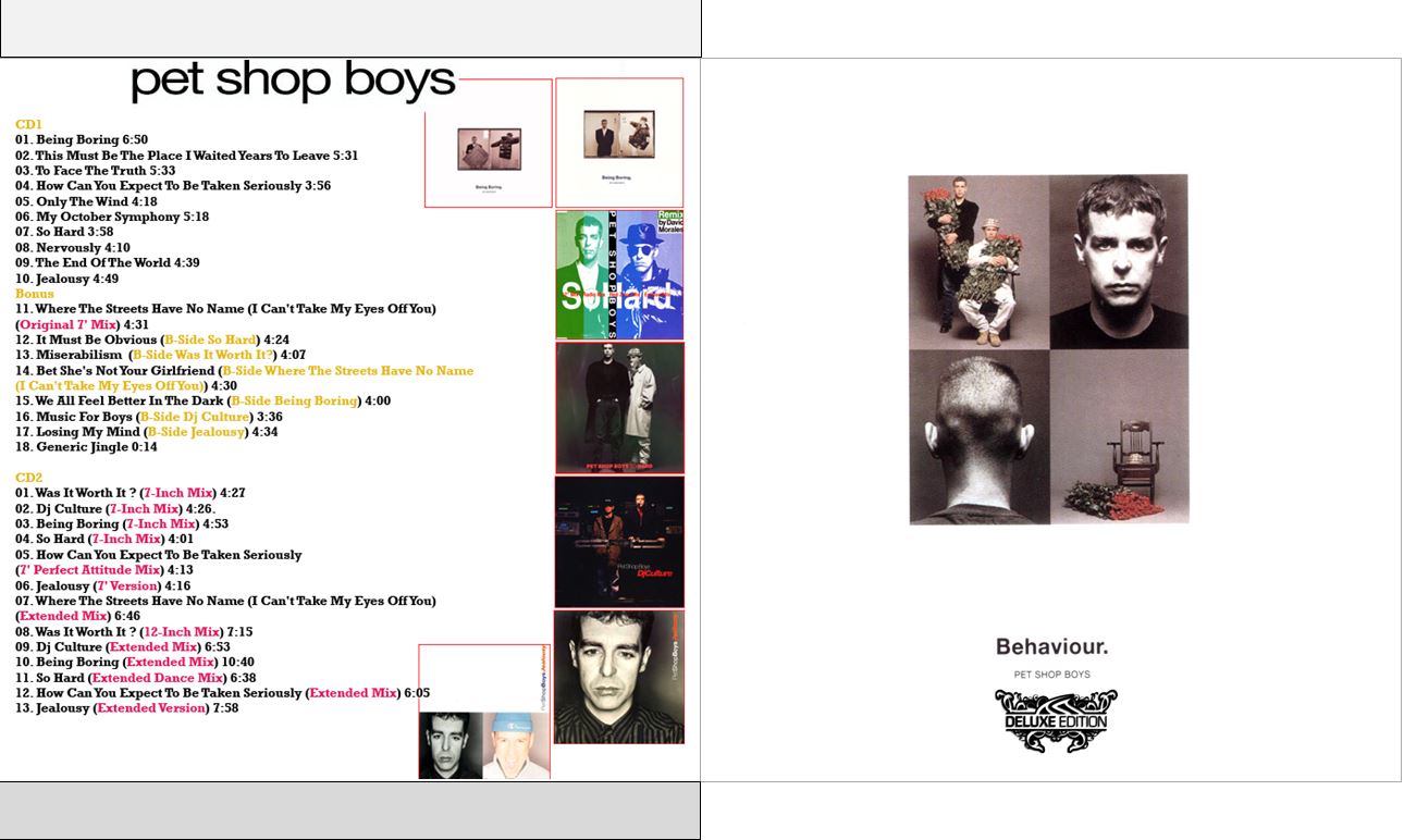 Musicollection Pet Shop Boys Behaviour Expanded Version 1991 2017 musicollection pet shop boys