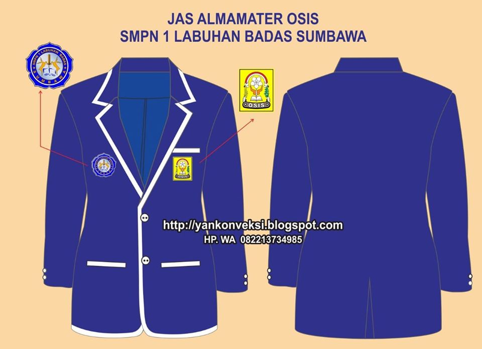 JAKET ALMAMATER OSIS SMPN LABUHAN BADAS SUMBAWA NTB