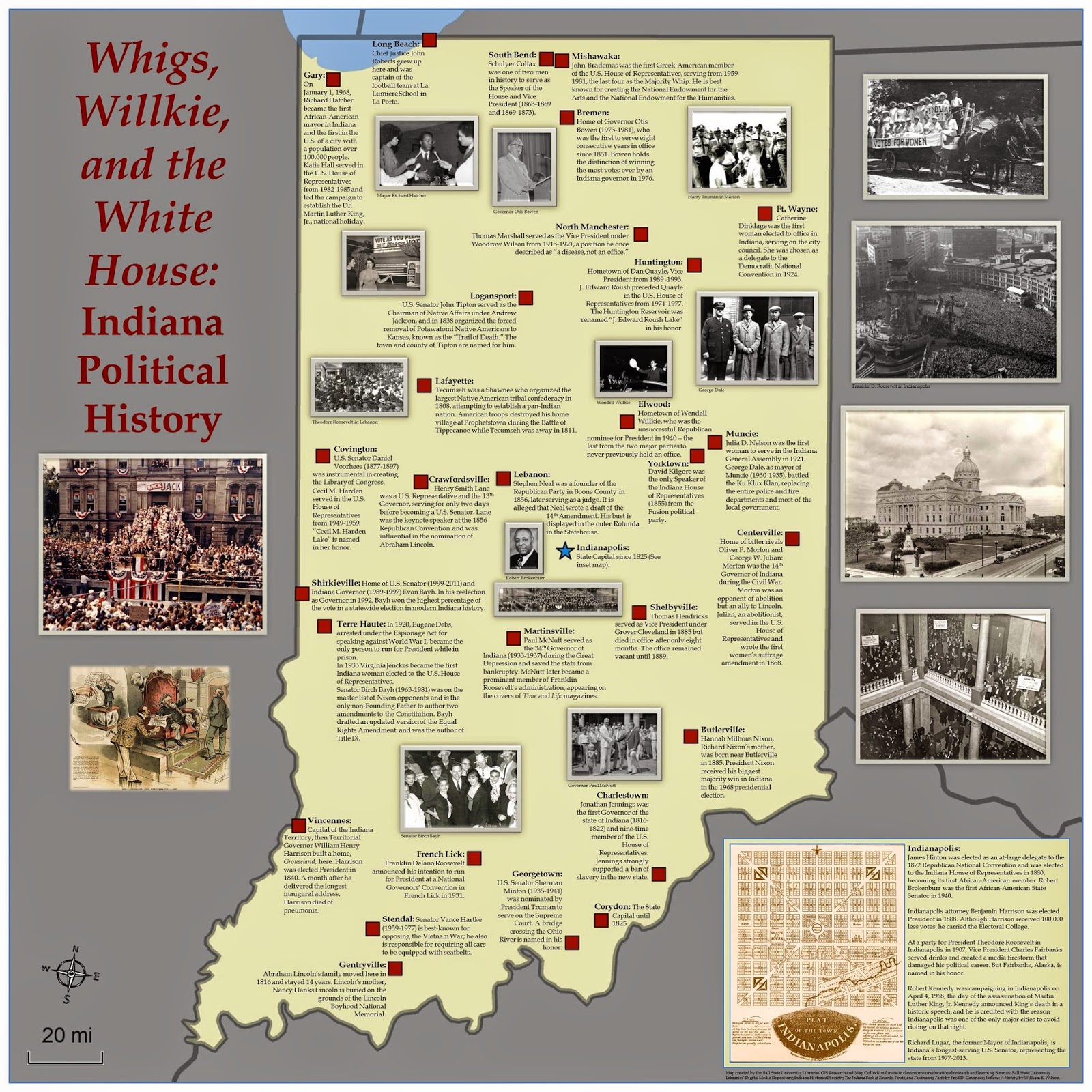 GIS Research and Map Collection Indiana History Maps Available from