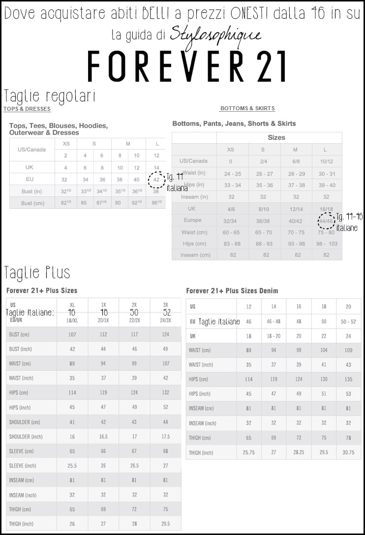 Hard Forever Size Chart