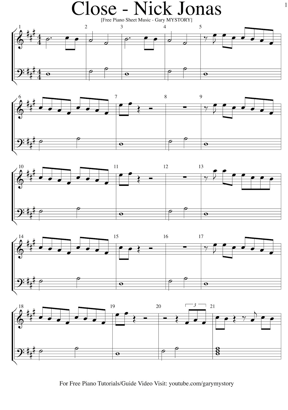 Free Printable Piano Sheet Music With Letters Free Printable Templates