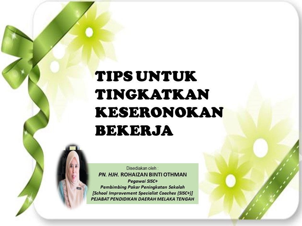 TIPS UNTUK TINGKATKAN KESERONOKAN BEKERJA