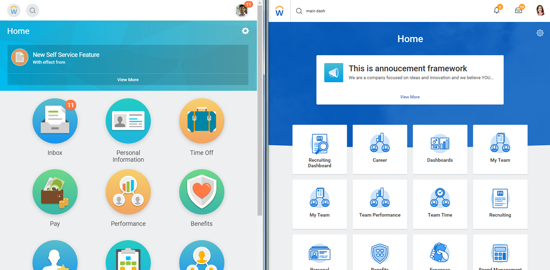 its called the canvas user interface rather than the landing page