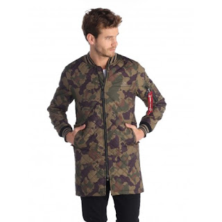 chaqueta bomber larga giorgio di mare camuflaje