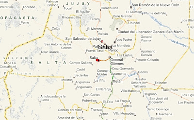 Salta Mapa Imagen