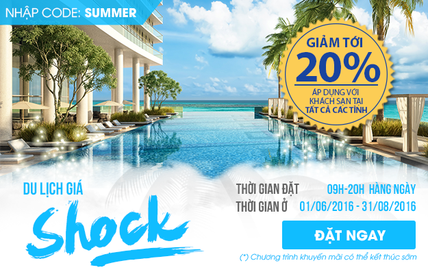 Du lịch giá shock - ưu đãi 20%