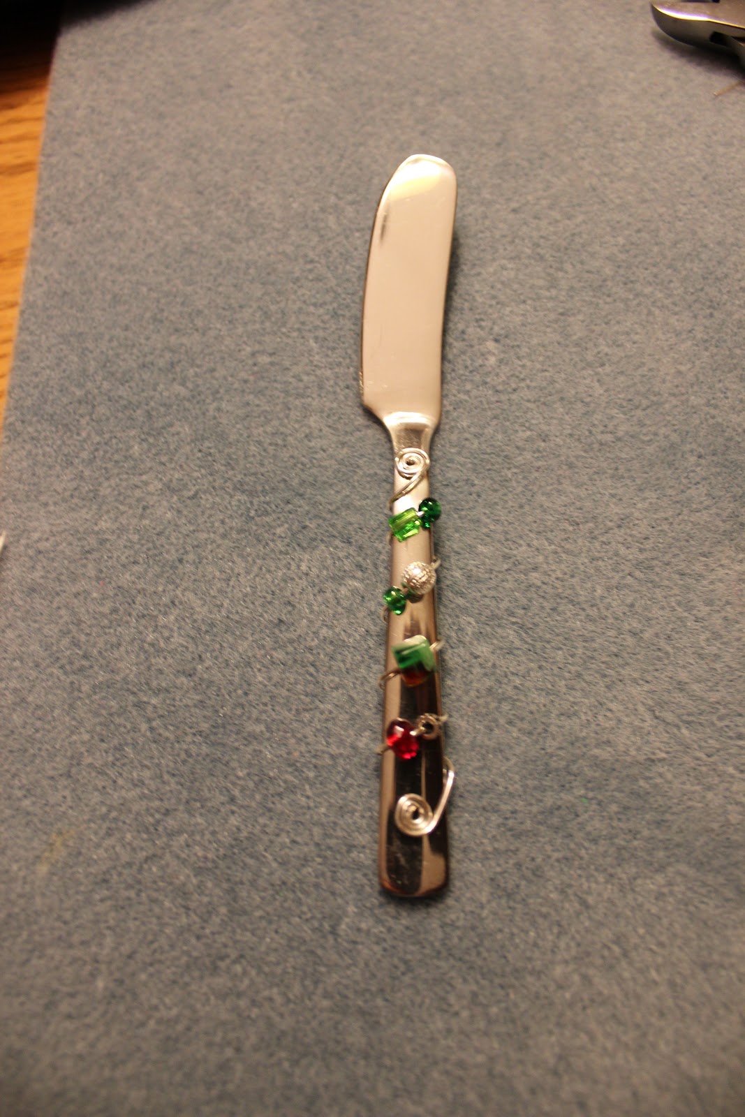 La Joie! Everyday Joy.... Beaded Jelly Spoon & Butter Knife