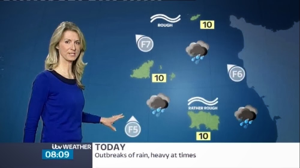 UK Regional News Caps Sophia Bird ITV Channel TV Weather