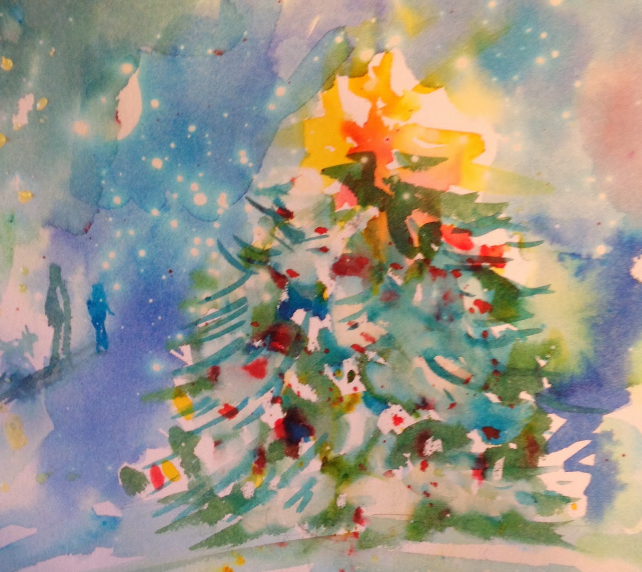 Watercolor Wanderings : Merry Christmas!