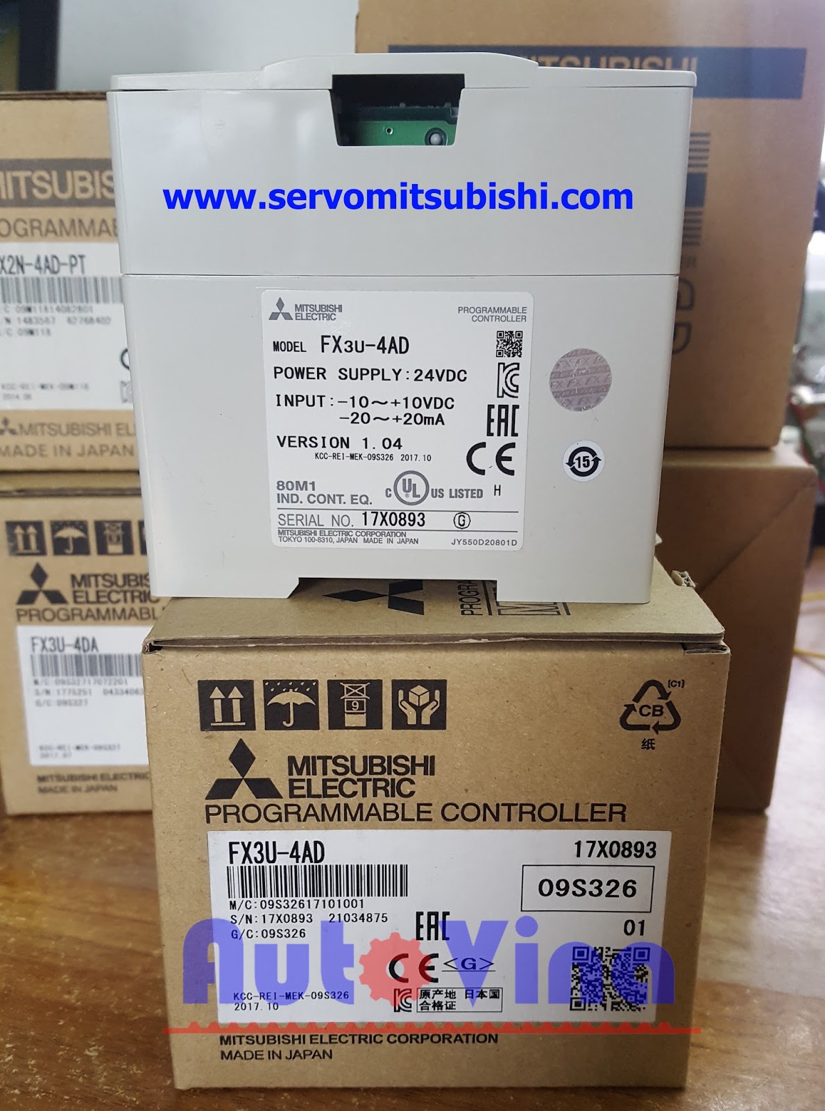 Module analog input cho PLC Mitsubishi FX3U-4AD Module chuyển đối tín hiệu analog ngõ vào cho PLC Mitsubishi FX3U-2DA