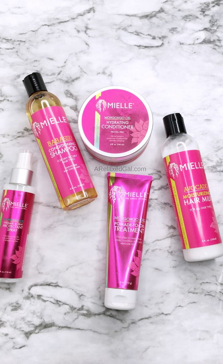 A Relaxed Hair Wash Day With 5 Mielle Organics Products | A Relaxed Gal