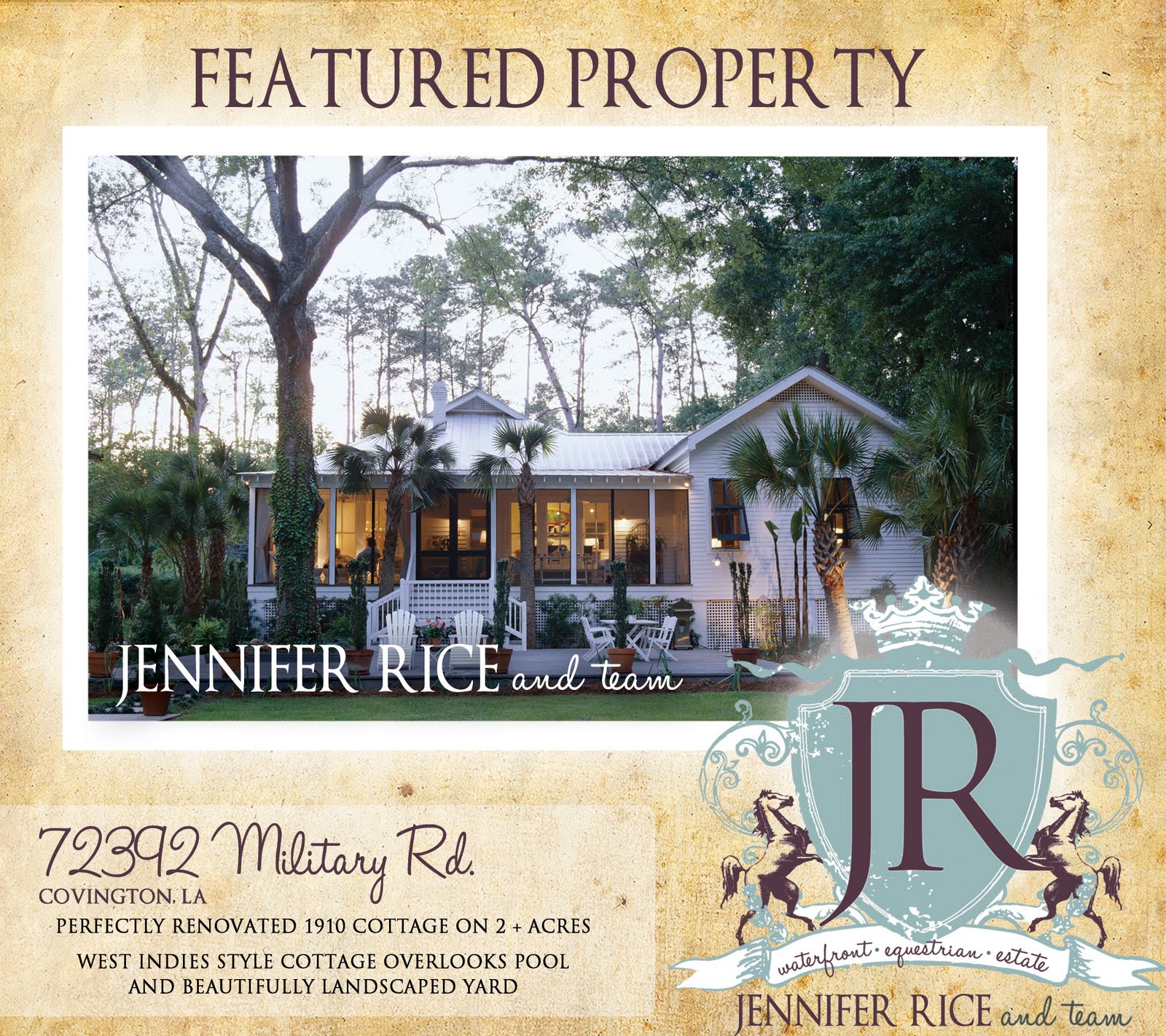 Jennifer Rice and Team Real Estate Featured Properties!