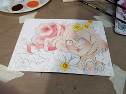 watercolor painting on printer paper 4