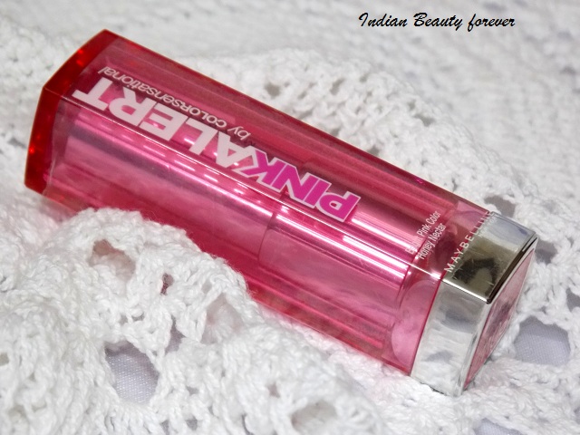 Maybelline Pink Alert Lipstick POW 2 Review, price, Swatches