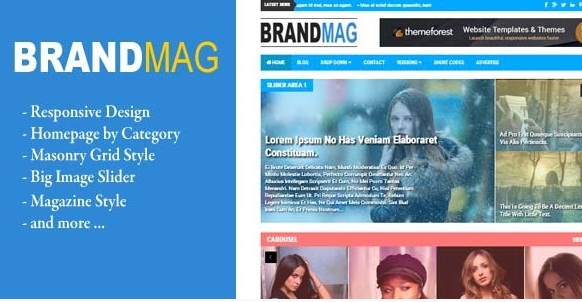 Brand Mag News Blogger Template Brand Mag News Blogger Template