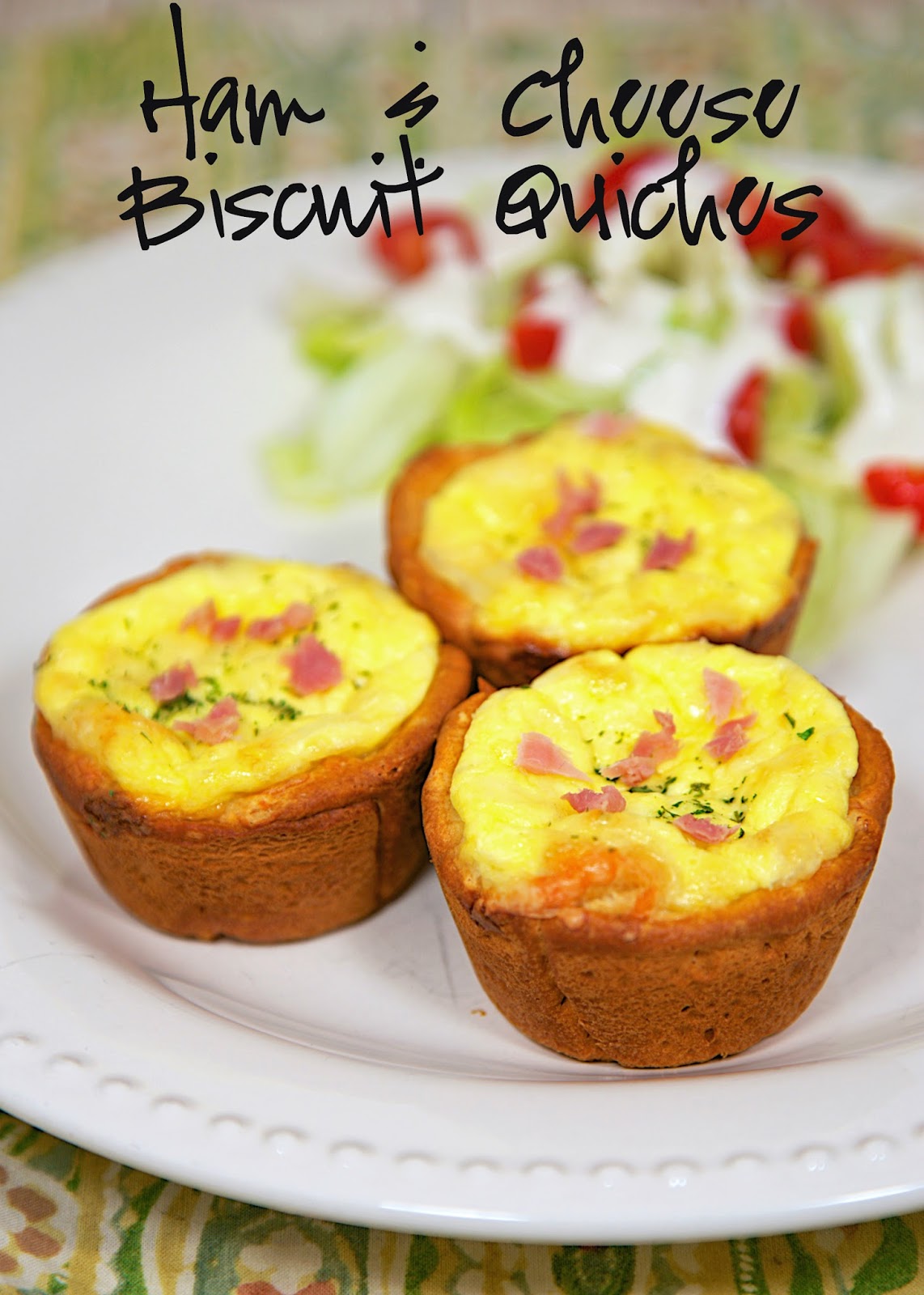 Ham & Cheese Biscuit Quiches Plain Chicken®